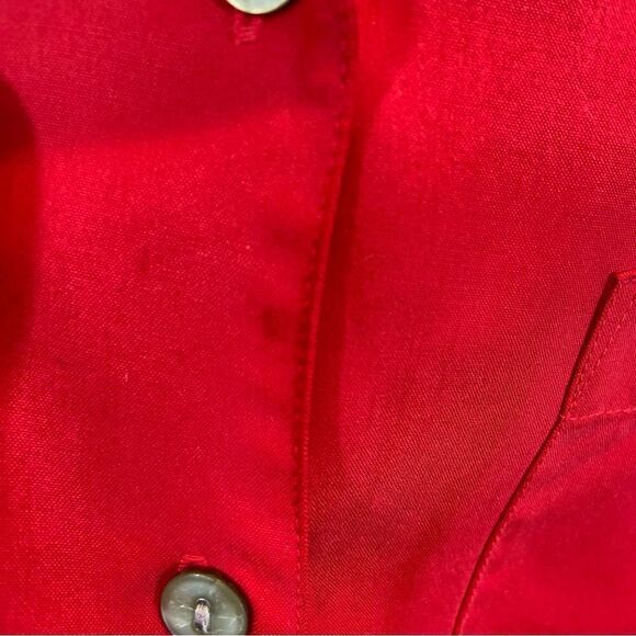 Ladies Vintage Lord & Taylor Exclusively for‎ You Red Silk Button Down Blouse 10 - Picture 11 of 11